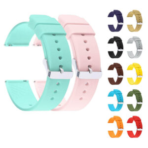 Comfortable Silicon Smart Watch Strap with Metal Clasps